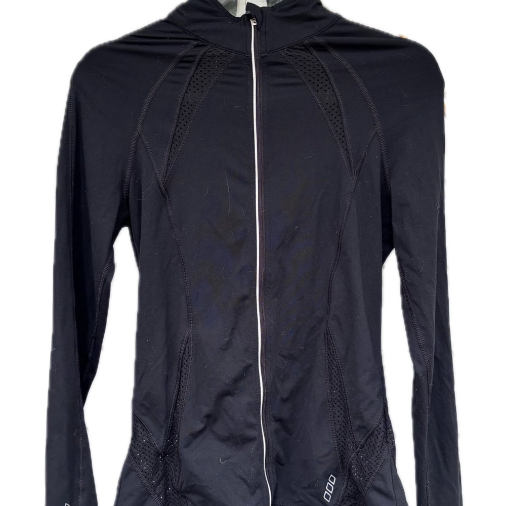 Black Zip-Front Active Jacket